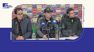 فیلم |  تنش در نشست خبری سرمربی تراکتور در انزلی