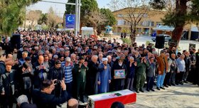 عکس | تصاویری از تشییع پیکر مادر شهید متوسلیان