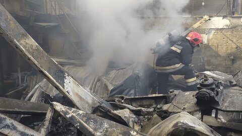 سقوط  بالگرد در خمینی شهر+تصاویر