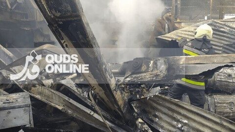 عکس | اولین تصاویر از محل سقوط بالگرد در میدان تره‌بار شهر درچه