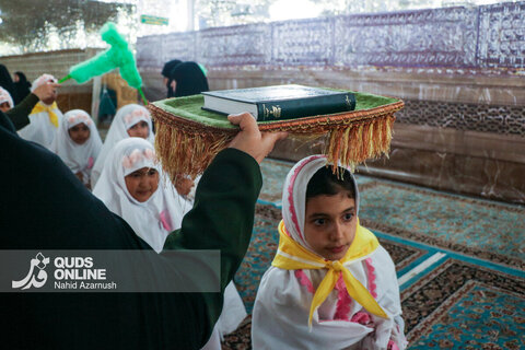 گزارش تصویری | افطار فرشته‌های روزه اولی در حرم رضوی