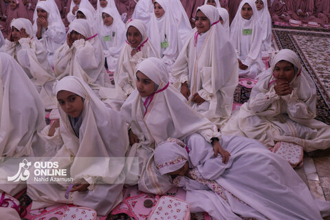 گزارش تصویری | افطار فرشته‌های روزه اولی در حرم رضوی