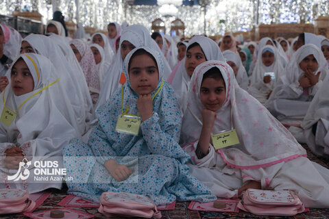 گزارش تصویری | افطار فرشته‌های روزه اولی در حرم رضوی