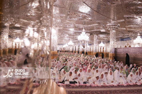 گزارش تصویری | افطار فرشته‌های روزه اولی در حرم رضوی