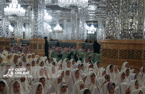 گزارش تصویری | افطار فرشته‌های روزه اولی در حرم رضوی