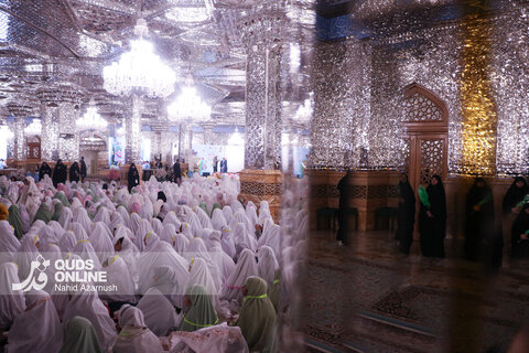 گزارش تصویری | افطار فرشته‌های روزه اولی در حرم رضوی