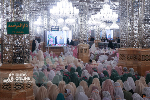 گزارش تصویری | افطار فرشته‌های روزه اولی در حرم رضوی