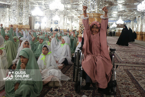 گزارش تصویری | افطار فرشته‌های روزه اولی در حرم رضوی