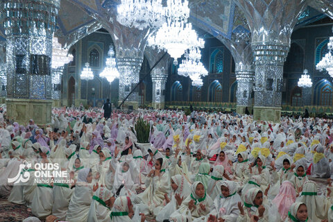 گزارش تصویری | افطار فرشته‌های روزه اولی در حرم رضوی