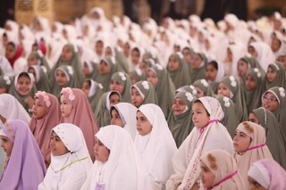 آغاز بندگی ۴ هزار دختر روزه‌اولی در حرم رضوی