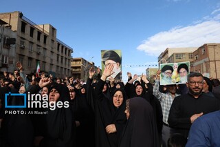 تجمع مردم اهواز در پی شهادت حضرت آیت‌الله خامنه‌ای
