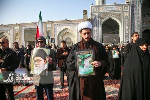 گزارش تصویری | بزرگداشت شهادت ولی امر مسلمین حضرت آیت الله خامنه‌ای ره در حرم مطهر امام رضا علیه‌السلام