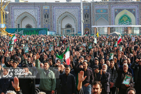 گزارش تصویری | بزرگداشت شهادت ولی امر مسلمین حضرت آیت الله خامنه‌ای ره در حرم مطهر امام رضا علیه‌السلام