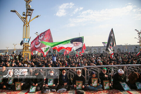 گزارش تصویری | بزرگداشت شهادت ولی امر مسلمین حضرت آیت الله خامنه‌ای ره در حرم مطهر امام رضا علیه‌السلام