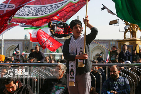 گزارش تصویری | بزرگداشت شهادت ولی امر مسلمین حضرت آیت الله خامنه‌ای ره در حرم مطهر امام رضا علیه‌السلام