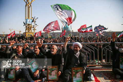 گزارش تصویری | بزرگداشت شهادت ولی امر مسلمین حضرت آیت الله خامنه‌ای ره در حرم مطهر امام رضا علیه‌السلام