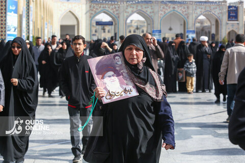 گزارش تصویری | بزرگداشت شهادت ولی امر مسلمین حضرت آیت الله خامنه‌ای ره در حرم مطهر امام رضا علیه‌السلام