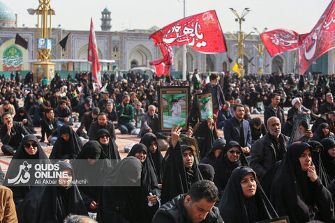 گزارش تصویری | بزرگداشت شهادت ولی امر مسلمین حضرت آیت الله خامنه‌ای ره در حرم مطهر امام رضا علیه‌السلام