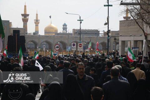 گزارش تصویری | تجمع سوگواران رهبر شهید انقلاب در میدان شهدا  _ مشهد