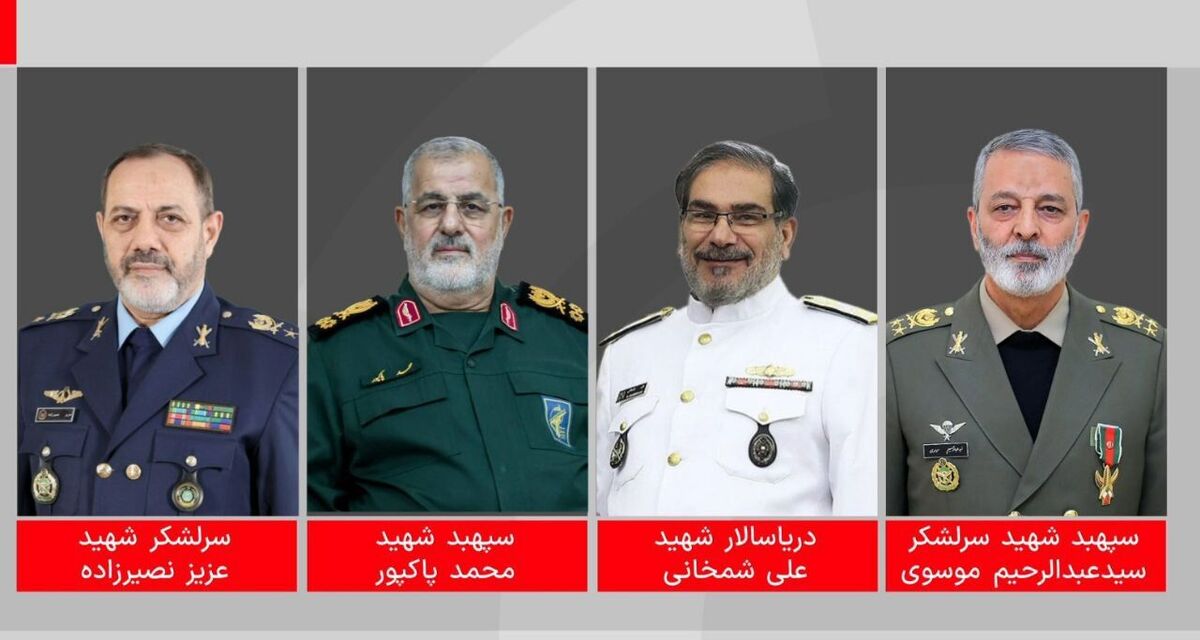 شهادت فرماندهان نیروهای مسلح در جلسه شورای دفاع