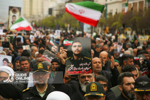تشییع پیکر 8 شهید حملات جنایتکارانه رژیم صهیونیستی و آمریکای متجاوز