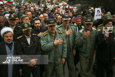 تشییع پیکر 8 شهید حملات جنایتکارانه رژیم صهیونیستی و آمریکای متجاوز