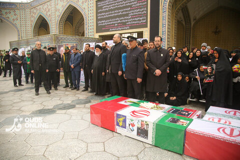 تشییع پیکر 8 شهید حملات جنایتکارانه رژیم صهیونیستی و آمریکای متجاوز