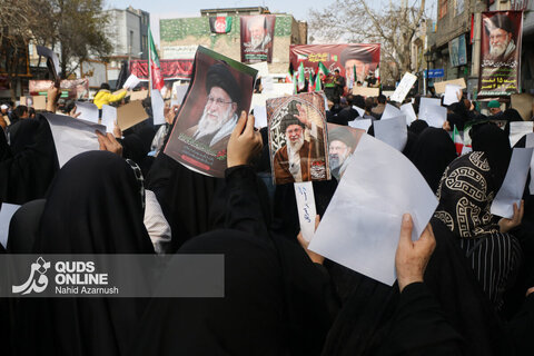 گزارش تصویری | اجتماع بزرگ عزاداری مهاجران افغانستانی در سوگ شهادت امام امت
