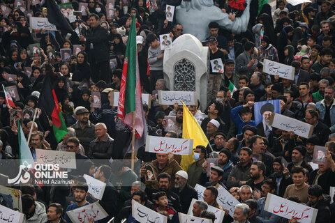 گزارش تصویری | اجتماع بزرگ عزاداری مهاجران افغانستانی در سوگ شهادت امام امت