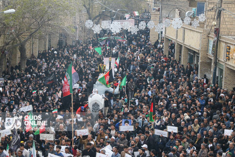 گزارش تصویری | اجتماع بزرگ عزاداری مهاجران افغانستانی در سوگ شهادت امام امت