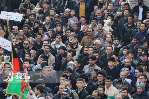 گزارش تصویری | اجتماع بزرگ عزاداری مهاجران افغانستانی در سوگ شهادت امام امت