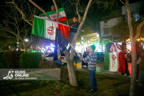 هفتمین شب حضور پرشور مردم مشهد در خون‌خواهی امام شهید و حمایت از نیرو‌های مسلح (شنبه ۱۶ اسفند)