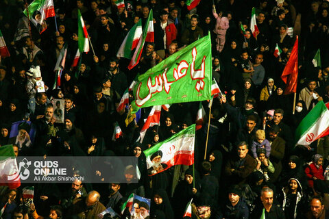 هفتمین شب حضور پرشور مردم مشهد در خون‌خواهی امام شهید و حمایت از نیرو‌های مسلح (شنبه ۱۶ اسفند)
