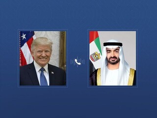 رئیس امارات و ترامپ گفت و گو کردند