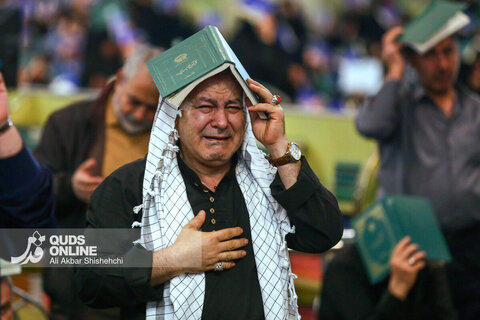 مراسم احیاء شب نوزدهم ماه مبارک رمضان در حرم مطهر رضوی