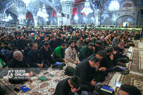 مراسم احیاء شب نوزدهم ماه مبارک رمضان در حرم مطهر رضوی