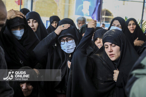 گزارش تصویری | تدفین پیکر شهدای حمله آمریکایی صهیونیستی در بهشت زهرا - تهران