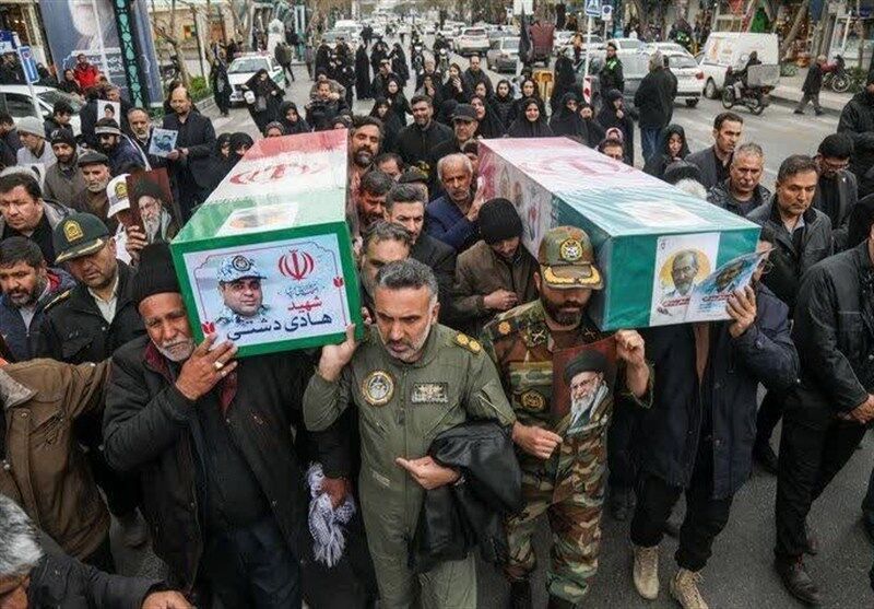 تشییع پیکر دو شهید در مشهد