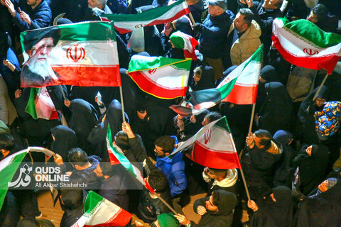 نهمین شب حضورمردم مشهد در خونخواهی امام شهید یکشنبه 18 اسفند 1404
