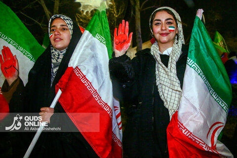 نهمین شب حضورمردم مشهد در خونخواهی امام شهید یکشنبه 18 اسفند 1404