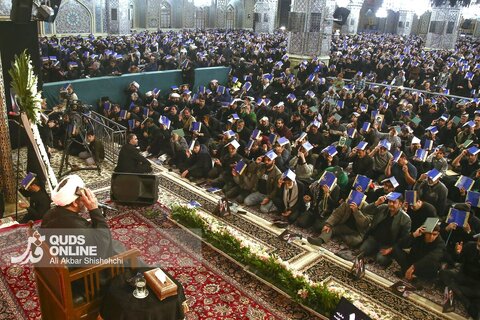 مراسم احیاء شب بیست و یکم ماه مبارک رمضان در حرم مطهر رضوی