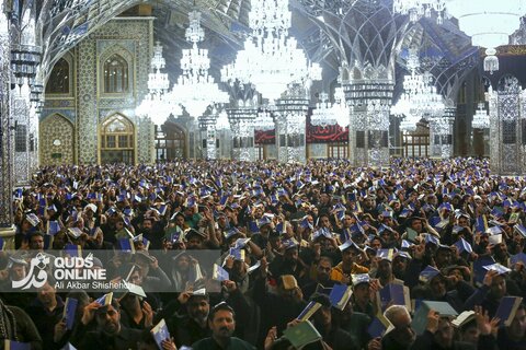مراسم احیاء شب بیست و یکم ماه مبارک رمضان در حرم مطهر رضوی