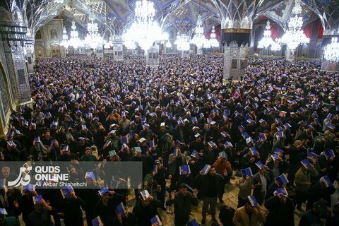 مراسم احیاء شب بیست و یکم ماه مبارک رمضان در حرم مطهر رضوی