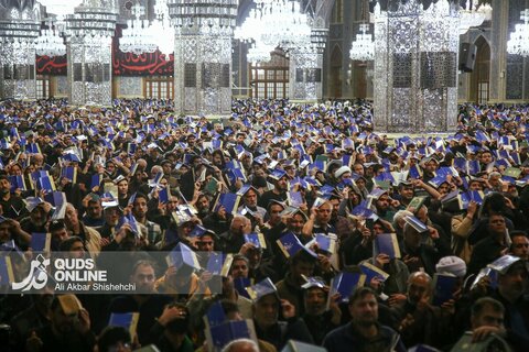 مراسم احیاء شب بیست و یکم ماه مبارک رمضان در حرم مطهر رضوی