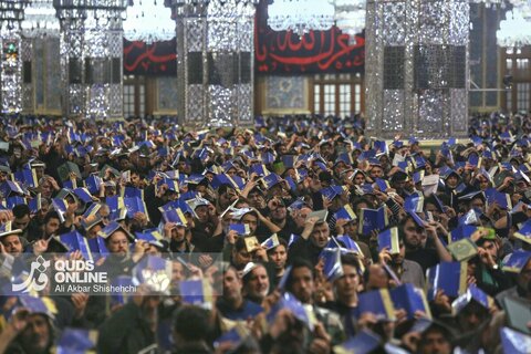 مراسم احیاء شب بیست و یکم ماه مبارک رمضان در حرم مطهر رضوی