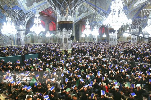 مراسم احیاء شب بیست و یکم ماه مبارک رمضان در حرم مطهر رضوی