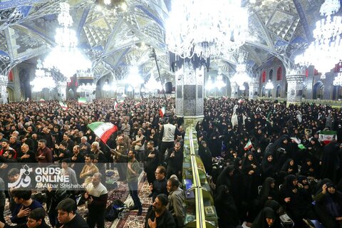 مراسم احیاء شب بیست و یکم ماه مبارک رمضان در حرم مطهر رضوی