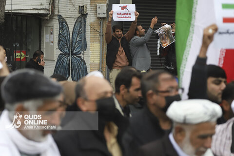 گزارش تصویری | تجمع مهاجرین ملل اسلامی در محکومیت شهادت رهبر انقلاب - مشهد