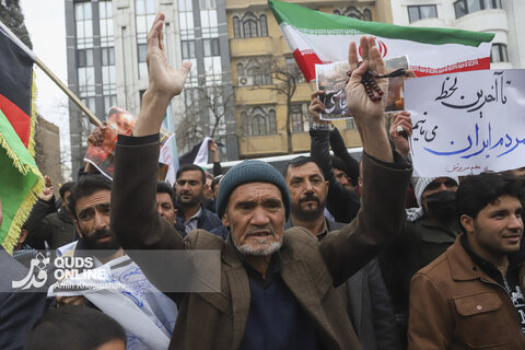 گزارش تصویری | تجمع مهاجرین ملل اسلامی در محکومیت شهادت رهبر انقلاب - مشهد