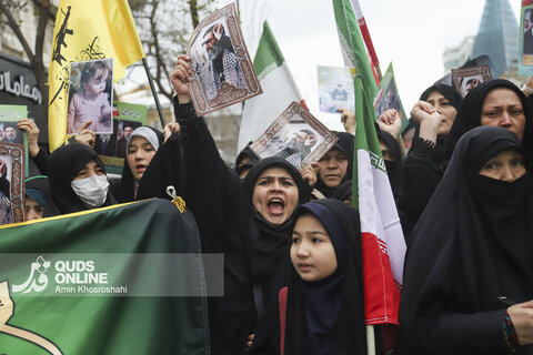 گزارش تصویری | تجمع مهاجرین ملل اسلامی در محکومیت شهادت رهبر انقلاب - مشهد